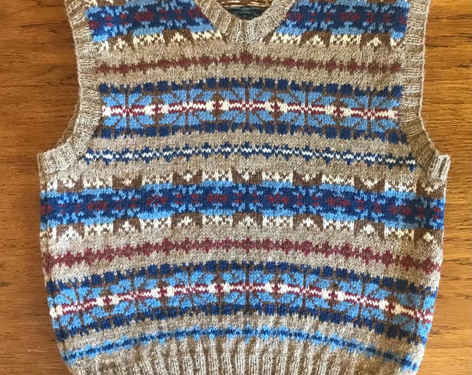 Little Round necked FairIsle vest