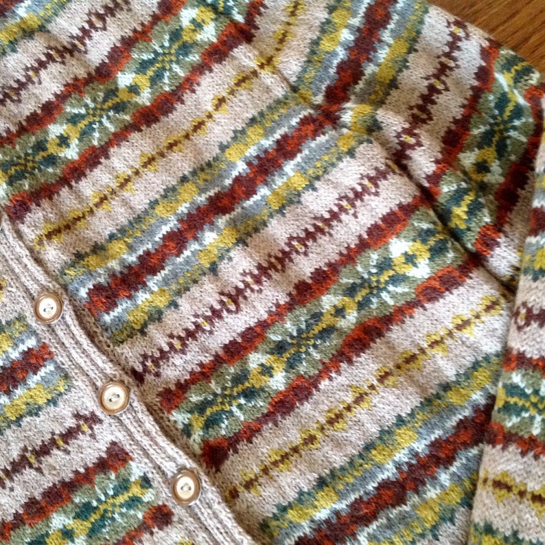 Vintage Style FairIsle Cardigan