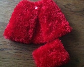 Girl's Cape and Muffler Set - Perfect for Christmas, Weddings or other special occasion