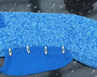 Chunky Hand Knitted Dog Coat suitable for a Greyhound or Whippet