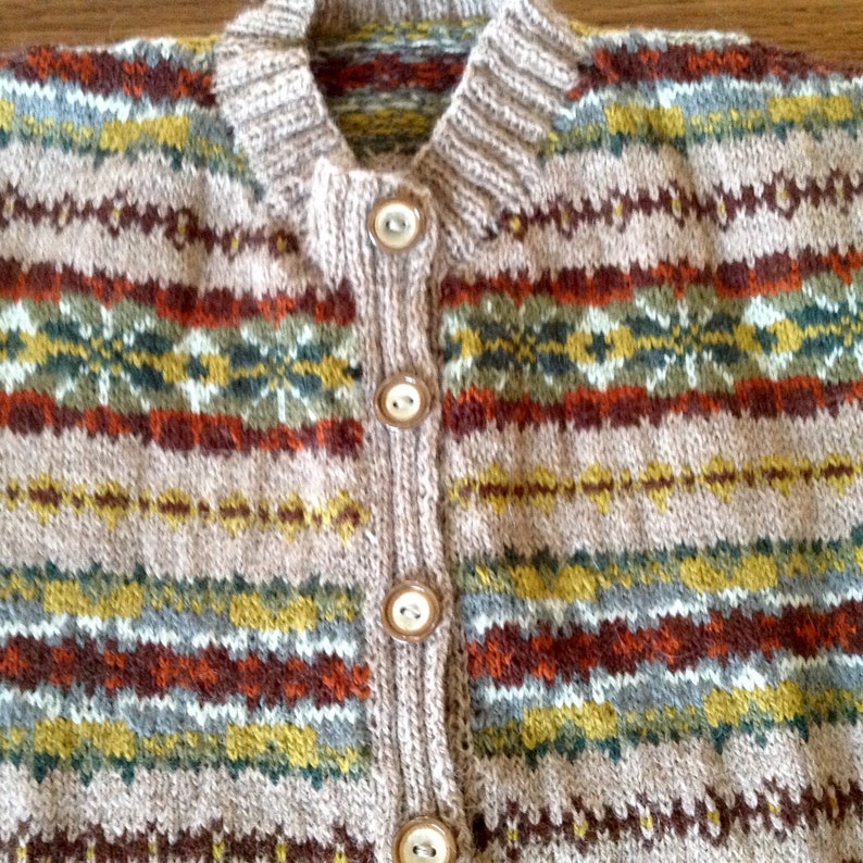 Vintage Style FairIsle Cardigan