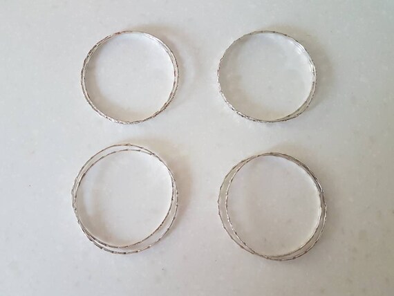 Children's 1970s Indian silver bangles - image 3