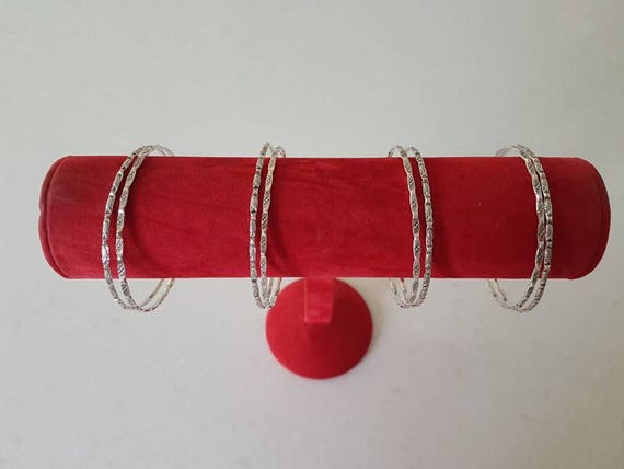 Children's 1970s Indian silver bangles - image 1