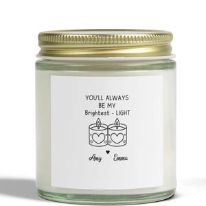Personalized Best Friend Gift, Custom Best Friend Candle, Friendship Candle, Birthday Gift, Anniversary Gift, Mother&#39;s Day Gift