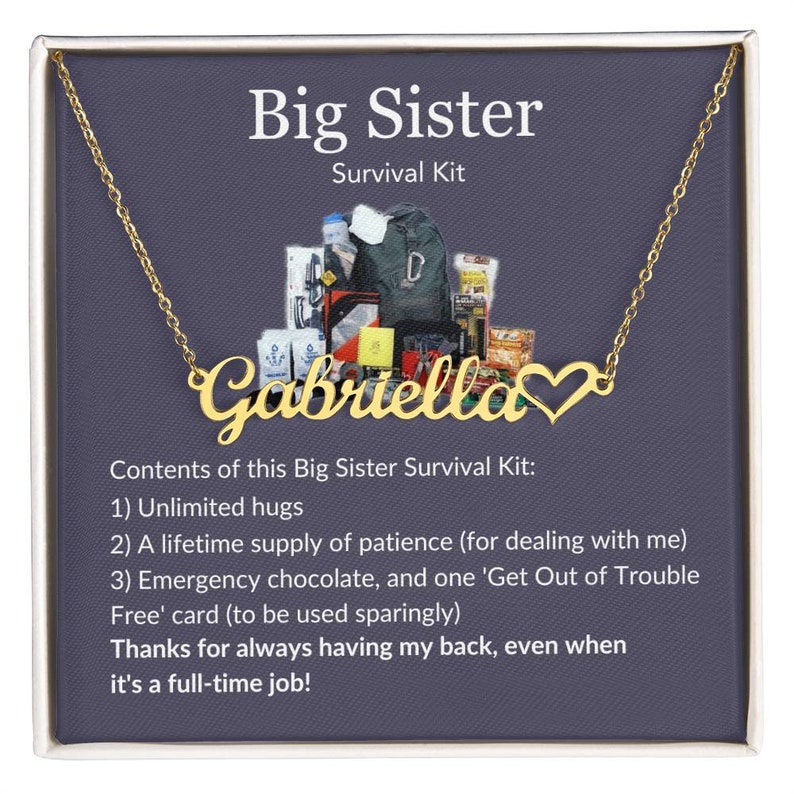 Little Sister Gift for Big Sister, Sister Gift Ideas, Personalized