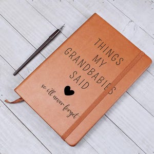 Vegan Leather Journal: Graphic Design, Personal Reminder Book image 5