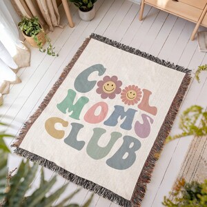 Cool Moms Club Blanket, Gift For Mom Blanket, Mother&#39;s Day Gift, Gift For Mom,  Mom&#39;s Birthday Gift