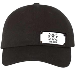 PAPA EST. 2025 Hat – Gift for Dad or Grandpa | PAPA Patch Baseball Cap | Father’s Day or New Grandpa Gift
