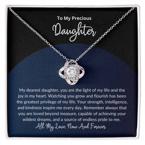 Gift for daughter from dad, Daughter necklace, Daughter gift, Daughter gift from mom to daughter