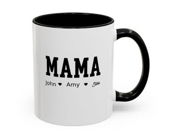 Personalized Mom Mug, Custom Mothers Day Gift, Ceramic Coffee Mug