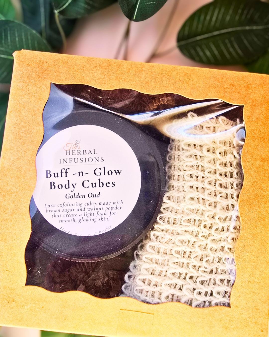 Buff Cube Body Cube Gift Set • Buff ’N Glow Scrub Cubes • Loofah & Wooden Dish - Etsy