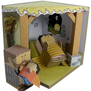 Bible MiniWorld Paper Toys - Mini Nativity - Instant Download