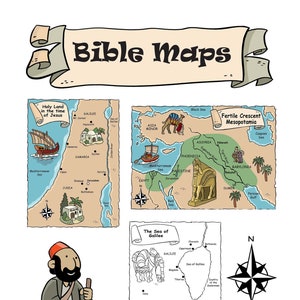 Bible Maps for study and teaching instant download image 1