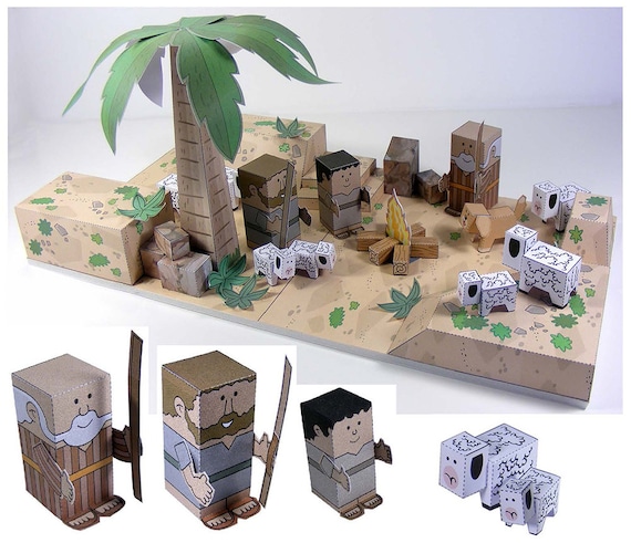 DIY Papercraft Minecraft Mobs 12IN1 PaperModel 3DPuzzle Handwork Toys