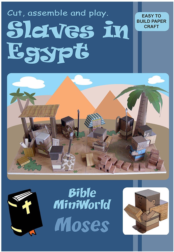 Bible Miniworld Paper Toys the Princess and the Baby Cut 