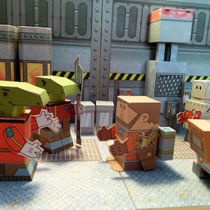 SPECIAL OFFER 90% Discount – MiniWorld Papertoys - The Hangar Bay - Cut, assemble and play. Instant download.