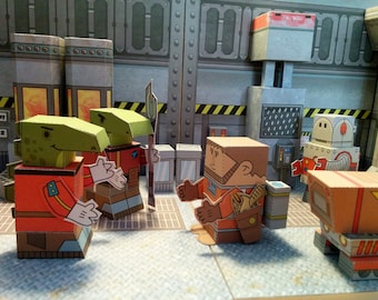 SPECIAL OFFER 90% Discount – MiniWorld Papertoys - The Hangar Bay - Cut, assemble and play. Instant download.