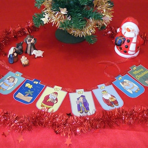 Christmas Paper Garland. Instant download