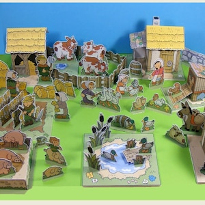 Borgo Medievale – La Fattoria – Set da gioco ritagliabile