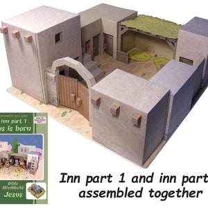 Bible MiniWorld Paper Toys The Inn, Part 2 Cut, assemble and play. Instant Download image 5