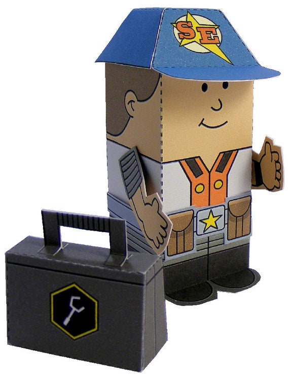 Sci-fi Miniworld Paper Toys – the Stairs. Instant Download