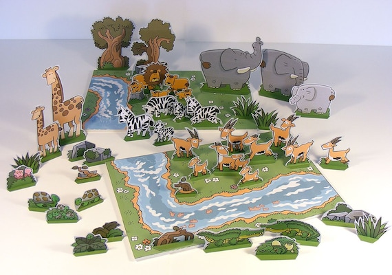 SPECIAL OFFER 90% Discount Cut Out Play-set savanna Adventures 