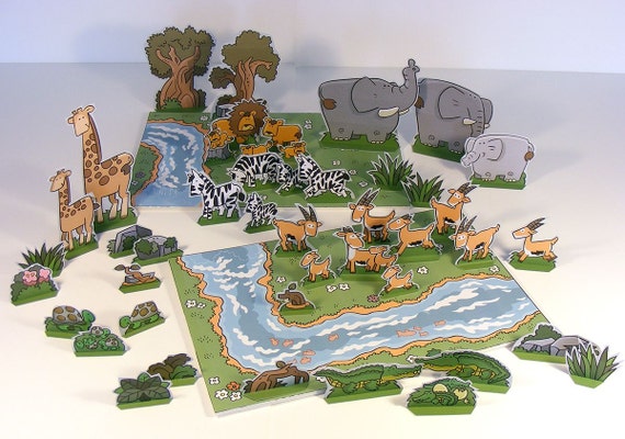SPECIAL OFFER 90% Discount - Cut Out Play-set “Savanna Adventures”