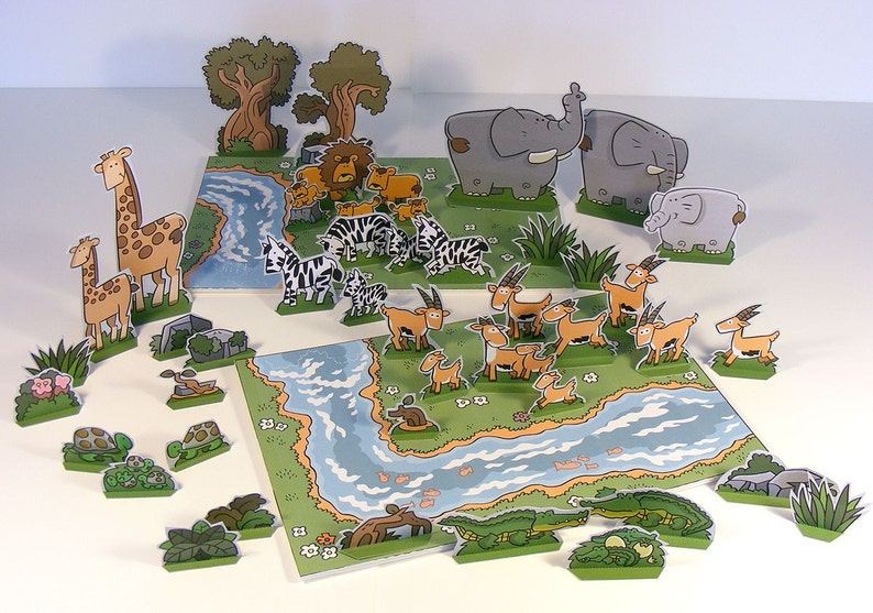 SPECIAL OFFER 90% Discount Cut Out Play-set Savanna Adventures image 1