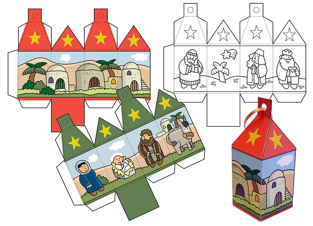 Nativity Ornaments Set 1. Instant Download (Download Now) - Etsy
