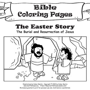 Easter Bible Coloring Pages – Instant Download