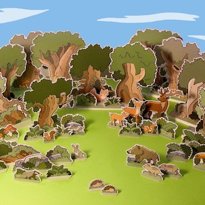 Medieval Village – The Forest – Cut out play set