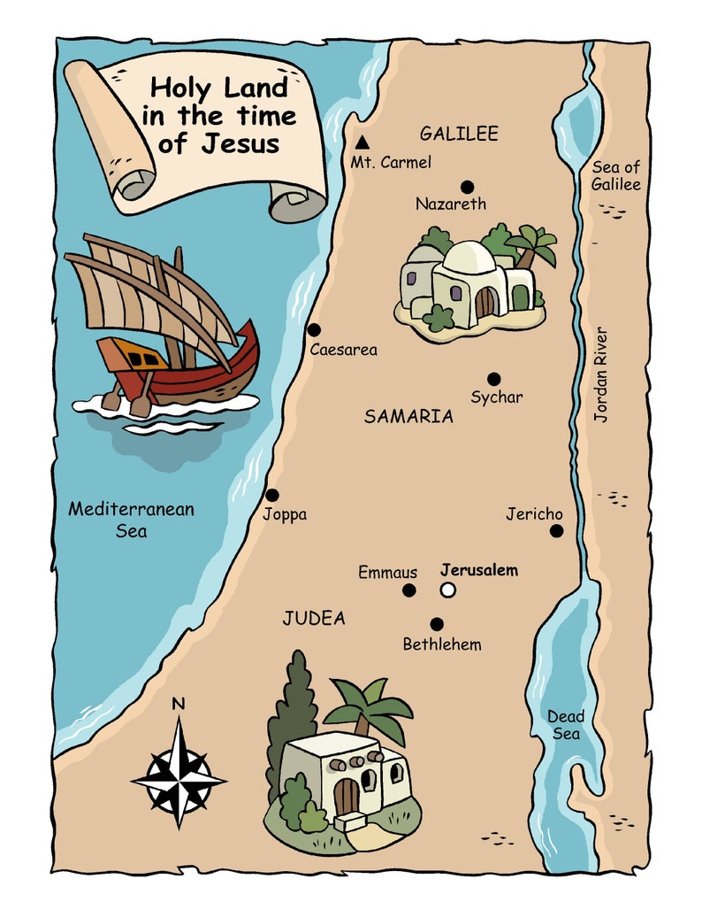 Bible Maps for study and teaching instant download image 2