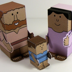 Bible MiniWorld Paper Toys Visit of the Wise Men Cut image 8