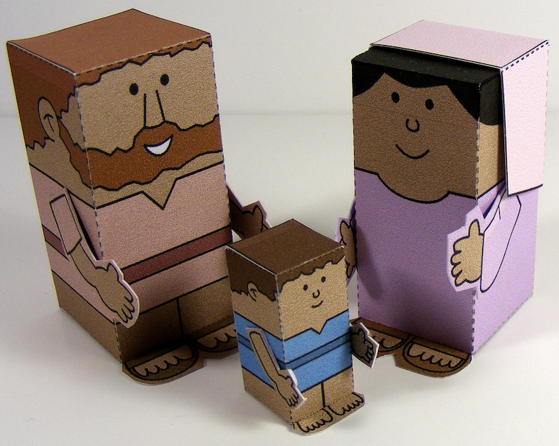 Bible MiniWorld Paper Toys Visit of the Wise Men Cut, assemble and play. Instant Download image 8