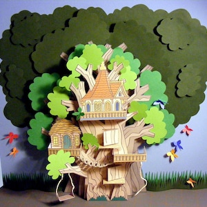 Costruisci una casa sull'albero di carta. Download istantaneo.