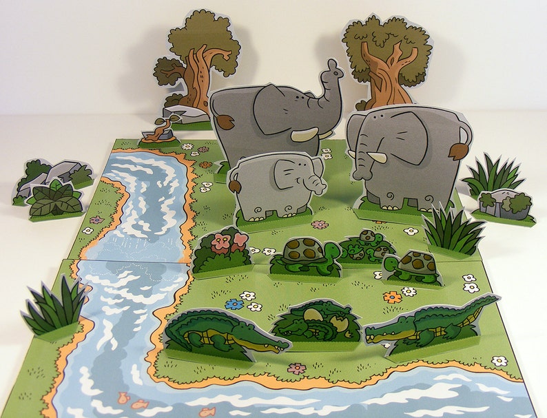 SPECIAL OFFER 90% Discount Cut Out Play-set Savanna Adventures image 2