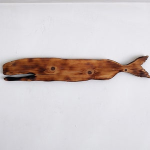 25x5&quot; Woodburned Fish Wall Hangings Perfect for Beach-themed Decor