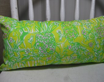 Lilly Pulitzer (Sweet Tart) Accent Pillow with INSERT Choose Size / Preppy/Southern /Sorority Gift/Dorm Bedding/Baby Gift