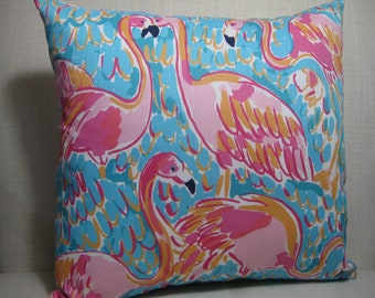 Lilly Pulitzer Accent Pillow with INSERT (16"x16") / Peel and Eat Cotton/Preppy/Southern /Sorority Gift/Dorm Bedding/Baby Gift