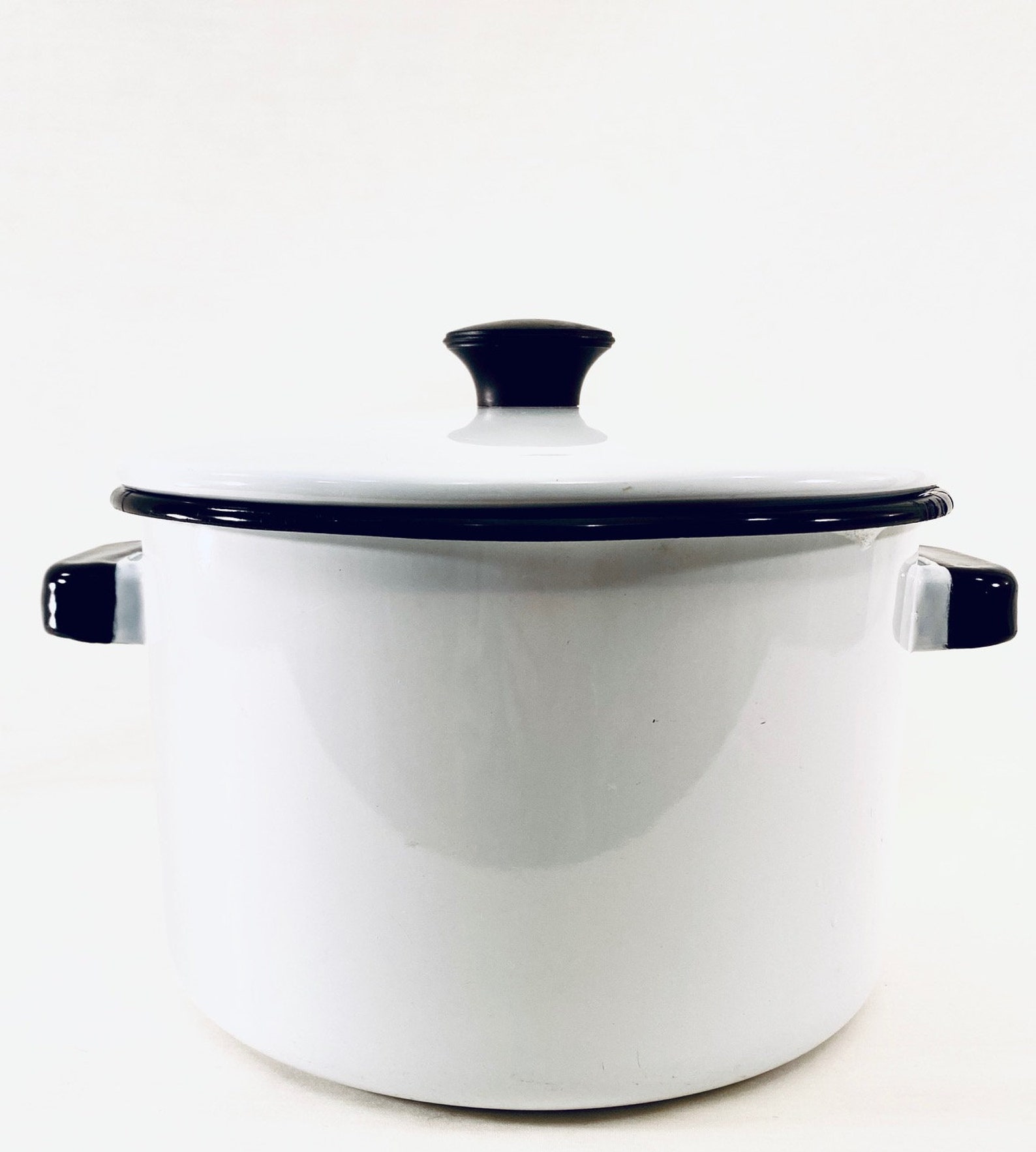Vintage Enamelware Stock Pot With Lid Etsy