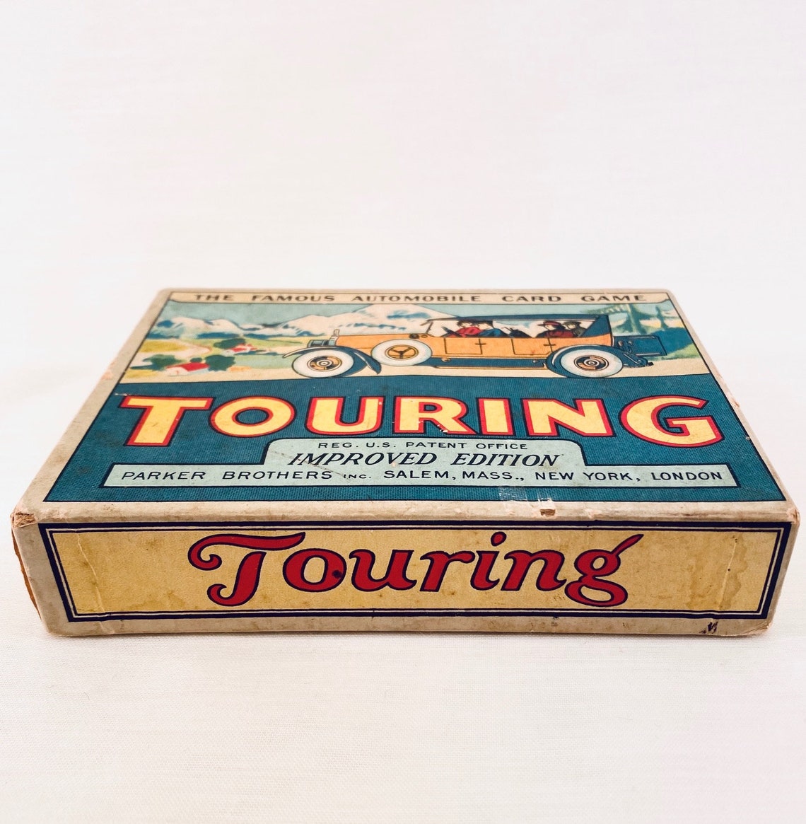 Antique Touring Card Game Parker Bros Touring Etsy