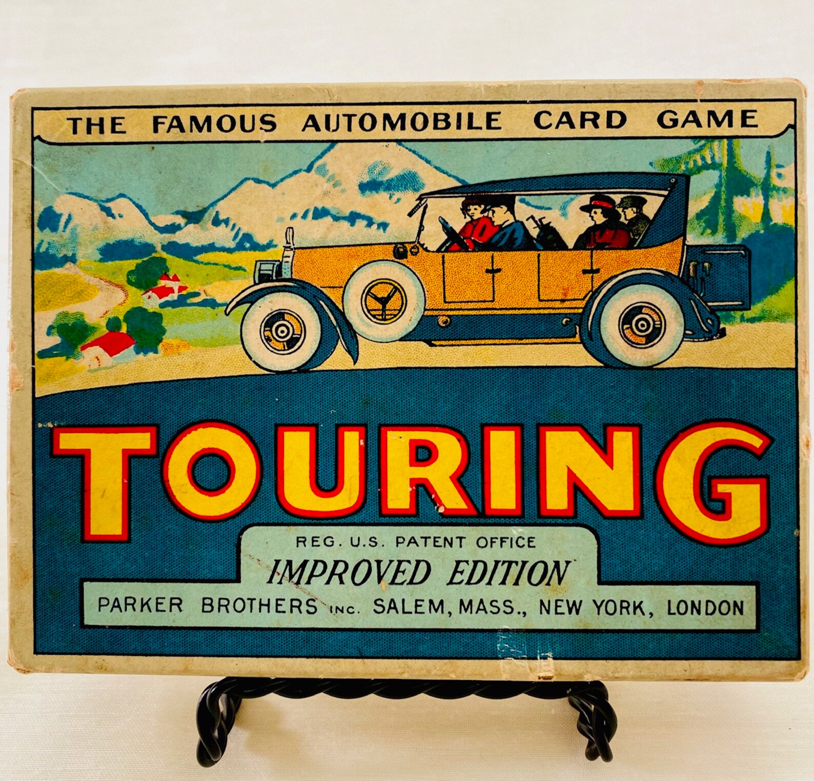 Antique Touring Card Game Parker Bros Touring Etsy