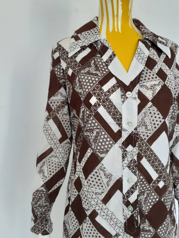 70s cotton shirtdress