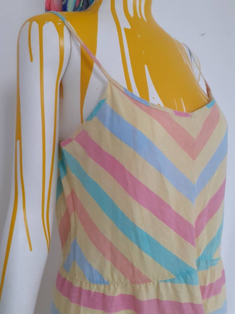 Vintage cotton candy striped dress