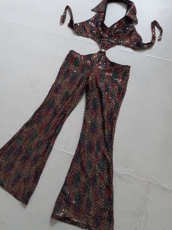 70s sequin jumpsuit
