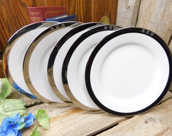 Ralph Lauren Platinum Academy Pattern Salad Plate New 8 1//2 inches