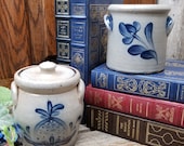 Rowe Pottery Works - Small 2-Handle Crock - Lidded 2-Handle Crock with Lid