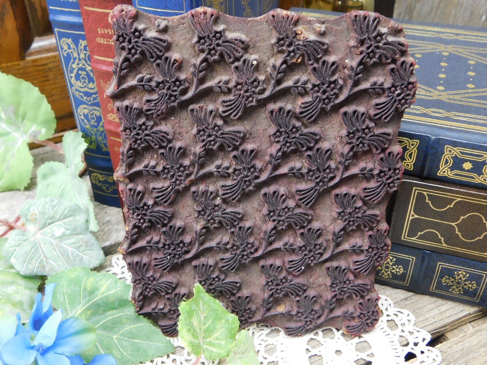 Vintage Wood Carved Wallpaper Fabric Printing Block - Etsy