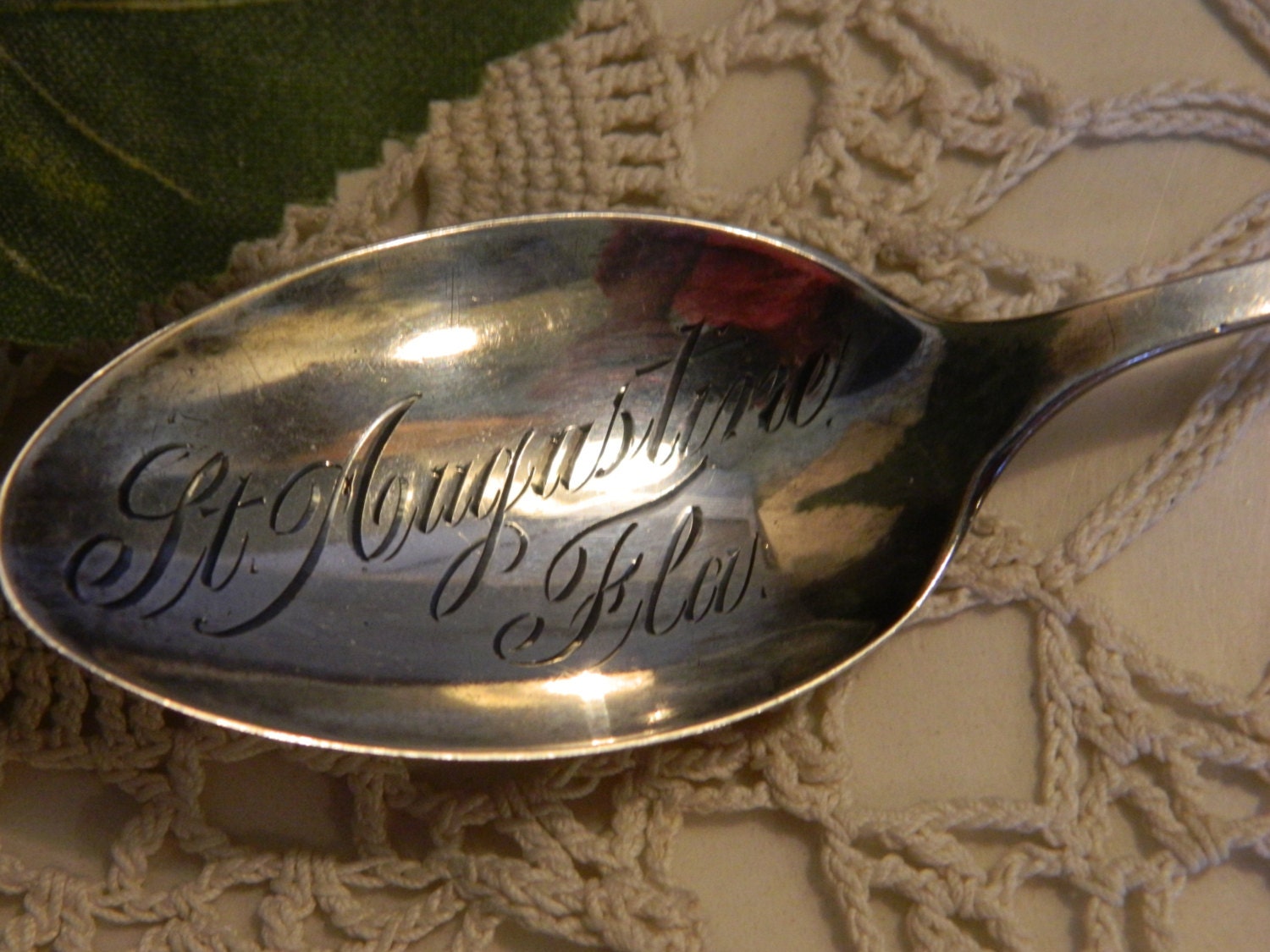 Antique Sterling Silver Collectors Spoon St. Augustine Fla. Etsy