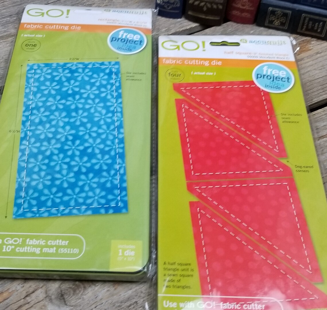 Accuquilt Fabric Cutting Dies Set of 6 55027 Triangles Etsy